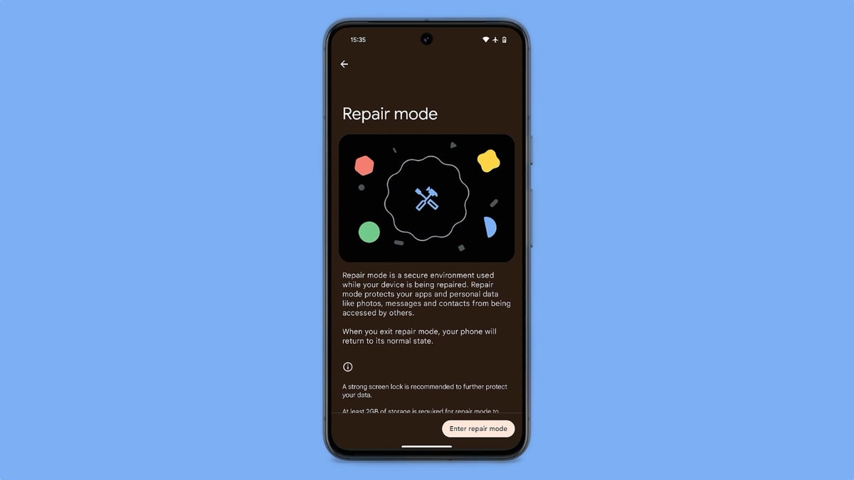 google Repair Mode