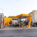 Yafo, Israel - June 12, 2019: Branch of Paz gas station in Tel Aviv. Paz is an Israeli fuel provider and the country's largest gas station chain.