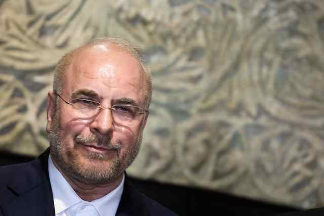 كبير ‌المفاوضين الإيرانيين ورئيس مجلس الشورى ​الإسلامي محمد ​باقر قاليباف