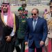 الرئيس المصري عبد الفتاح السيسي خلال استقبال ولي العهد السعودي الأمير محمد بن سلمان